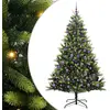 Image de Arbre de Noël artificiel en silicone flexible 300 LEDs 240 cm