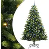 Image de Arbre de Noël artificiel en silicone flexible 300 LEDs 240 cm