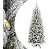 Image de Sapin de Noël artificiel avec 300 LED avec support Blanc 240 cm
