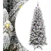 Image de Sapin de Noël artificiel avec 300 LED avec support Blanc 240 cm