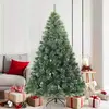 Image de Sapin de Noël artificiel à branches pliantes, duveteux de neige