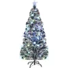 Image de Arbre de Noël pré-éclairé avec support et LED 180 cm fibre optique