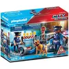 Image de PLAYMOBIL 6878 Barrage de Police City Action, 48 pièces, 2 Policiers, 1 Chien, Cage et Accessoires, Dès 4 ans