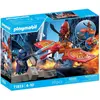 Image de PLAYMOBIL 71833 Super-héros et son drone contre un ninja, univers miniature, 39 pièces, dès 4 ans