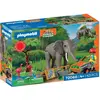 Image de PLAYMOBIL Eléphants et Soigneur Animalier, My Life Le Zoo, Promo Pack, 43 Pièces, Dès 4 Ans
