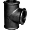 Image de Té égal Noir Sferaco 20x27 Raccord Té égal En Acier Noir - Sferaco