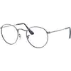 Image de Ray - Ban Unisex Ray - Ban RX3447V ROUND METAL 2502 Montures optiques Métal Gris Ronde Normale