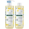 Image de KLORANE Bébé Gel lavant doux au Calendula lot de 2 x 500ml