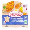 Image de BABYBIO Repas du Soir - Petit plat Fondue de carotte maïs doux d'Aquitaine quinoa, dès 12 mois 230g