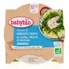 Image de BABYBIO Repas du Midi - Petit plat Cocotte d'haricots verts, truite dès 12 mois 230g