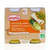 Image de BABYBIO Repas du Midi - Petits pots Petits pois, Panais, Courgette, Veau 2x200g dès 6 mois