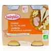 Image de BABYBIO Repas du Midi - Petits pots Panais, Jambon dès 6 mois 2x200g