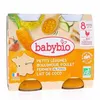 Image de BABYBIO Repas du Midi - Petits Légumes Boulghour Poulet Lait de Coco Bio 2x200g