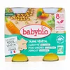 Image de BABYBIO Végétal - Tajine Végétal Carotte Pois Chiches Abricot +8 Mois Bio 2x200 g