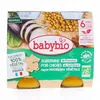 Image de BABYBIO Végétal - Petit plat Aubergine Pois Chiches Façon Moussaka Végétale +6 Mois Bio 2x200 g