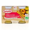 Image de BABYBIO Fruits - Petits pots Pomme / Pêche dès 4 mois 2x130g