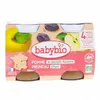 Image de BABYBIO Fruits - Petits pots pomme / pruneau dès 4 mois 2x130g