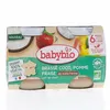 Image de BABYBIO Desserts Végétaux - Brassé Coco Pomme Fraise 2x130g