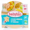 Image de BABYBIO Repas du Midi - Petit plat Méli-mélo de légumes, saumon, riz dès 15 mois 260g