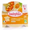 Image de BABYBIO Repas du Midi - Petit plat Légumes à la Basquaise, poulet fermier du Poitou 260g dès 15 mois