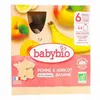 Image de BABYBIO Fruits - Gourde pommes, abricots, banane dès 6 mois 4x90g