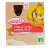 Image de BABYBIO Fruits - Gourdes Poire de Provence, Banane et Millet 4x90g dès 6 mois
