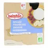 Image de BABYBIO Desserts Lactés - Brassé framboise banane bio dès 6mois 4x85g