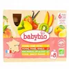 Image de BABYBIO Fruits - Gourde multi pack dès 6mois x8 gourdes