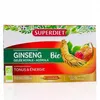 Image de SUPERDIET Ginseng, gelée royale et acérola Bio 20 ampoules de 15ml