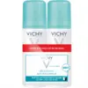 Image de VICHY Déodorant traitement anti-transpirant 48h anti-traces blanches & jaunes lot de 2 aérosols x 125ml