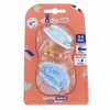Image de DODIE Sucettes duo ronde 0-6 mois bleu / bleu clair