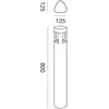Image de Borne D'Extérieur Ges491 En Aluminium Gris Anthracite, Diffuseur Opale Ip54, Raccordement Gx53 Max 11W - Gealuce