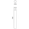 Image de Borne D'Extérieur Ges732 En Aluminium Gris Anthracite Avec Diffuseur En Polycarbonate, Raccord E27 Ip44 - Gealuce
