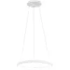Image de Krizia - Suspension LED dimmable 50W - 2900lm, lumière chaude 3000K, anneau blanc mat, diffuseur opale, d. 60 cm