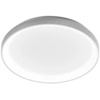 Image de Krizia - Plafonnier LED dimmable 38W 3000K - Lumière chaude 3300lm, diffuseur opale, cadre blanc satiné, d.27 cm, design moderne