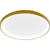 Image de Krizia - Plafonnier LED moderne dimmable 50W - 4100lm, lumière chaude 3000K, aluminium doré, diffuseur opale, d.45 cm
