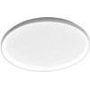 Image de Krizia - Plafonnier Led 60W Dimmable, 5300Lm, 3000K, Diffuseur Opale, Aluminium Blanc Satiné, D60 Cm, Style Moderne, Ip20