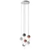 Image de Sfera - Suspension 6 Lumières Avec Sphères En Béton Et Verre Opale - 6xg9 Max 6x7w, Design Moderne, Ampoules Exclues