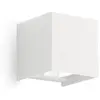 Image de Applique Murale Extérieure Ges1020 2X5W Led Cct Sélectionnable 3000K/4000K/5500K Ip65 Blanc - Gealuce