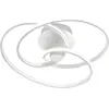 Image de Plafonnier Diva P/P Blanc - Plafonnier LED 42W 3000K 2200lm en aluminium et silicone opale, Coupe de phase dimmable - Gealuce