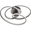 Image de Plafonnier Diva P/P Titanio - Plafonnier LED 42W 3000K 1800lm en aluminium et silicone opale, Coupe de phase dimmable - Gealuce