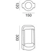 Image de Borne Led Intégrée Ges450C - Lampadaire Aluminium Anthracite, 13W 1200Lm 3000K, Ip65 - Gealuce