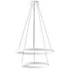 Image de Suspension Criseide S/2P Blanc - Led Intégrée 60W 3200Lm 3000K Dimmable Double Émission Aluminium Et Silicone - Gealuce