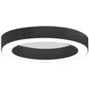 Image de Plafonnier Flor P/M - Led Intégrée 50W 3000K, Coupe De Phase Dimmable, Aluminium Noir Satiné, Diffuseur En Méthacrylate - Gealuce