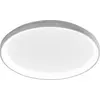 Image de Krizia - Plafonnier LED moderne dimmable 38W - 3300lm, lumière chaude 3000K, diffuseur opale, aluminium blanc satiné, d.38 cm