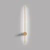 Image de Applique Led Enila 20W 1150Lm 3000K Dimmable Phase Cut+Push, Cadre Or Brossé, Design Moderne - Gealuce