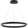 Image de Suspension Criseide S/G Black - Led Intégrée 80W 4200Lm 3000K Dimmable Double Émission Aluminium Et Silicone - Gealuce