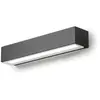 Image de Applique Murale Led Ges963C 20W Double Émission 919Lm 3000K En Aluminium Moulé Sous Pression Gris Anthracite - Applique D'Extérieur Ip65 - Gea Luce