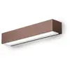 Image de Applique Led Ges965C 20W Double Émission 922Lm 3000K En Aluminium Moulé Sous Pression Rouille - Applique D'Extérieur Ip65 - Gea Luce