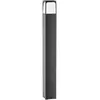 Image de Borne D'Extérieur Ges2033 En Aluminium Anthracite, Raccordement E27 Max 18W, Ip44, Diffuseur Opale Haute Résistance - Gealuce